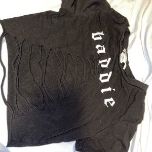 Black Baddie Crop Top
